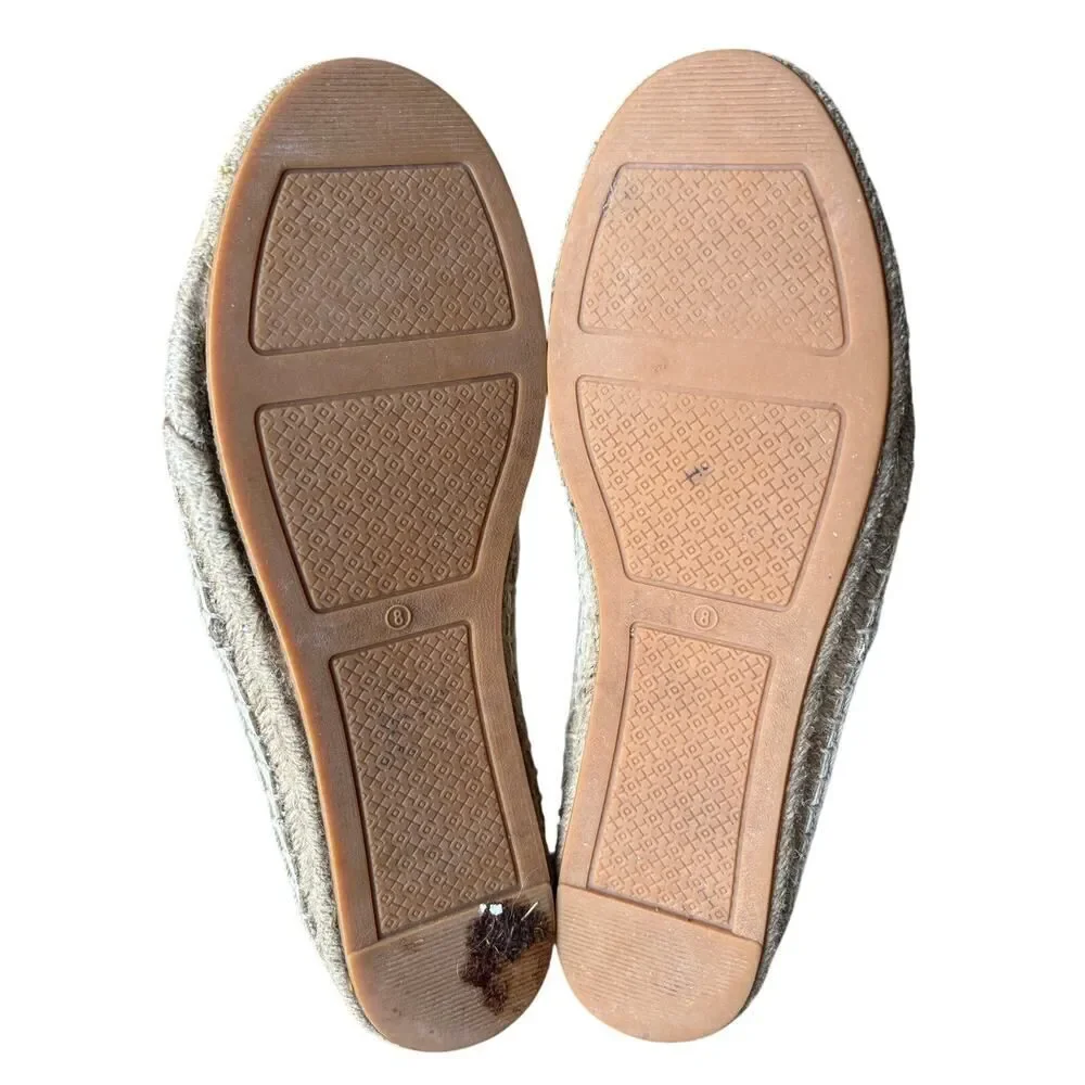 Tory Burch color-block cap-toe nappa leather espadrilles, women’s size 8